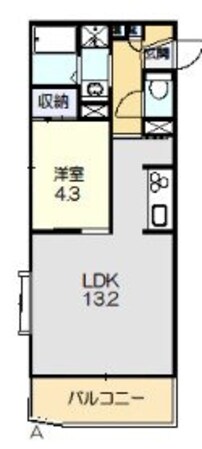 アリビオ富田の物件間取画像